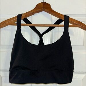 Natori Black Slorts Bra, Size Large